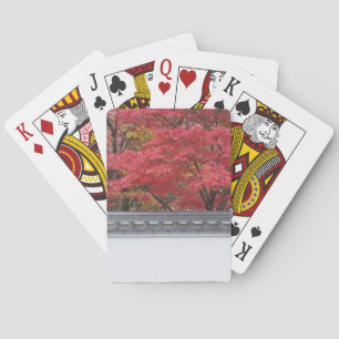 Japan, Kyoto, Herbstfarben im Eikando-Tempel Spielkarten