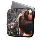 Japan, Kyoto. Hinteransicht nahe von geisha's Laptopschutzhülle (Vorderseite Links)