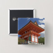 Japan, Kyōto, Hochtor des Tempels Button (Vorne & Hinten)