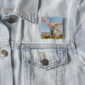 Japan, Kyoto. Kirschbaum unter blauem Himmel Button (Beispiel)