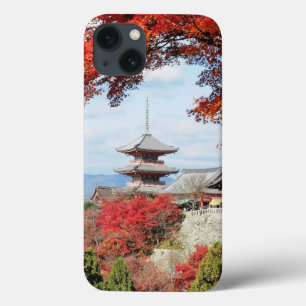 Japan, Kyoto. Kiyomizu-Tempel in Herbstfarbe Case-Mate iPhone Hülle