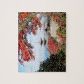 Japan, Kyoto. Kiyomizu-Tempel in Herbstfarbe Puzzle (Vertikal)