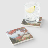 Japan, Kyoto. Kiyomizu-Tempel in Herbstfarbe Steinuntersetzer (Seitenansicht)