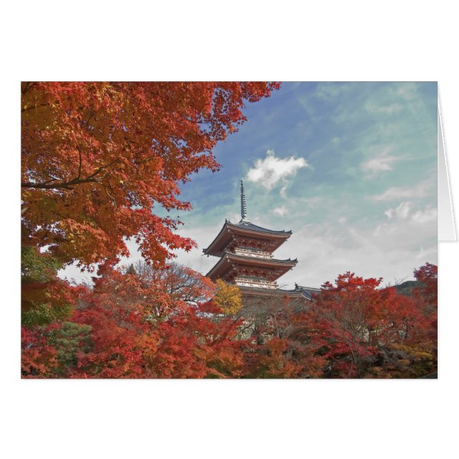 Japan, Kyoto, Pagoda im Herbst (Vorderseite (Horizontal))