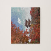 Japan, Kyoto, Pagoda im Herbst Puzzle (Vertikal)