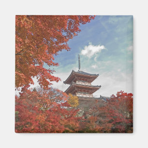 Japan, Kyoto, Pagode in Herbstfarben Magnet
