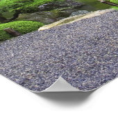 Japan, Kyoto, Scilent Stone Garden Poster (Ecke)