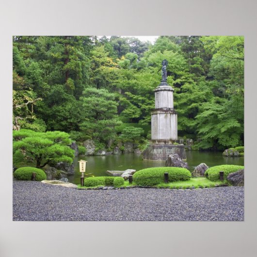 Japan, Kyoto, Scilent Stone Garden Poster (Vorne)