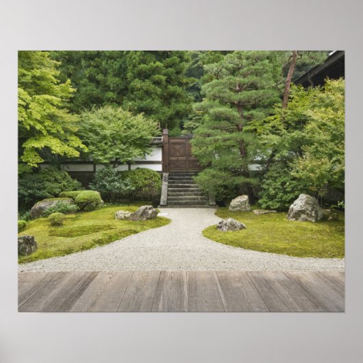 Japan, Kyoto, Sennyuji Temple Garden Poster (Vorne)