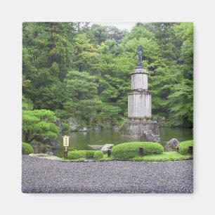 Japan, Kyoto, Stiller Steingarten Magnet