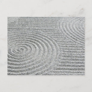 Japan, Kyoto, Tofukuji Tempel, Muster in Sand Postkarte