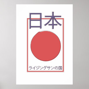 Japan Land der aufgehenden Sonne Poster