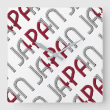 Japan Land Japanische Flaggenfarben Typografie