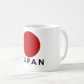 Japan-Landesflaggesymbol-Namentext Kaffeetasse (VorderseiteRechts)