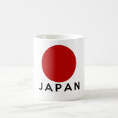 Japan-Landesflaggesymbol-Namentext Kaffeetasse (Mittel)