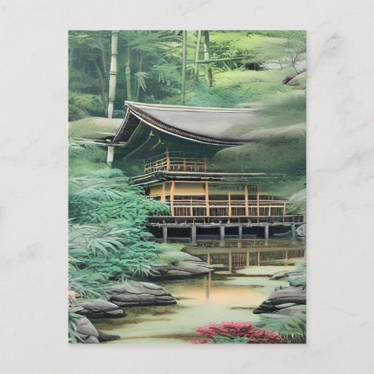 Japan Landscape Graphic Postkarte (Vorderseite)