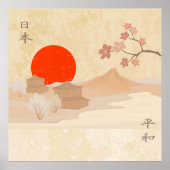 Japan landscape illustration poster (Vorne)