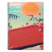 Japan Landscape Reiseplakat Notizblock (Vorderseite)