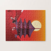 Japan Landscape travel cartoon Puzzle (Horizontal)