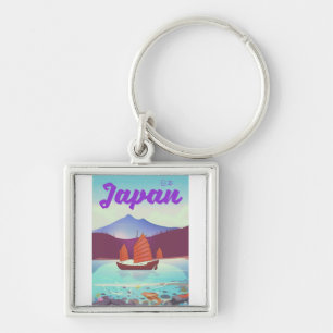 Japan-Landschaft-Reiseposter Schlüsselanhänger