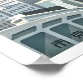 Japan, Laterne, japanisches Reiseplakat Poster (Ecke)