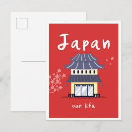 Japan Life Vintage Reise Postkarte