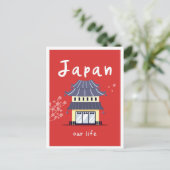Japan Life Vintage Travel Postkarte (Stehend Vorderseite)