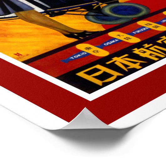 Japan - Luftverkehr Poster (Ecke)