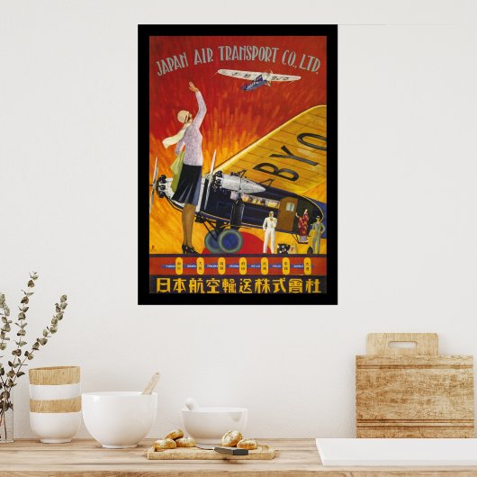Japan - Luftverkehr Poster (Küche)