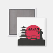 Japan Magnet (Vorderseite/Rückseite)