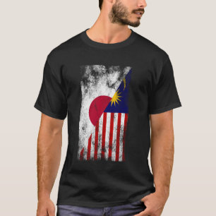 Japan Malaysia Flaggen - Japanisch Malaysisch T-Shirt