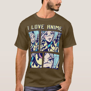 Japan Manga Anime Animation I Love Anime T-Shirt
