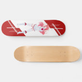 Japan Manga Animemädchen kleidete auf Skateboard (Horizontal)