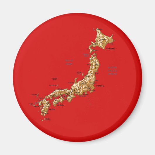 Japan Map Magnet (Vorne)