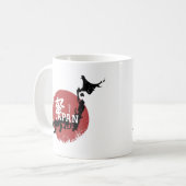 Japan Map Rising Sun - Japanische Kultur Kaffeetasse (Vorderseite Links)