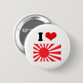 Japan-Marine-Flagge Button (Vorne & Hinten)