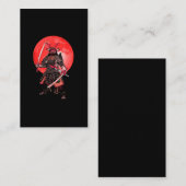 Japan Martial Arts Japanischer Samurai Warrior Visitenkarte (Vorne/Hinten)
