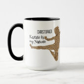 Japan Martial Arts Personalisiert Karate Silhouett Tasse (Links)
