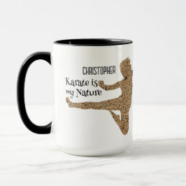 Japan Martial Arts Personalisiert Karate Silhouett Tasse