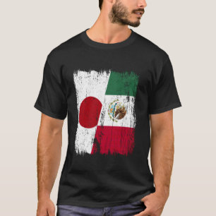 Japan Mexiko Halbflagge Japanisch Mexikanisches Er T-Shirt