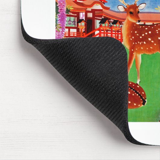 Japan mit Hirsch Mousepad (Ecke)
