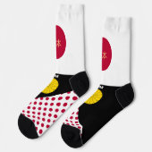 Japan, Mode, japanische Flagge, patriotisch Socken (Linkes Detail)