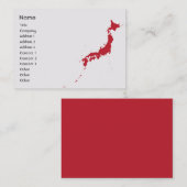 Japan - mollig visitenkarte (Vorne/Hinten)