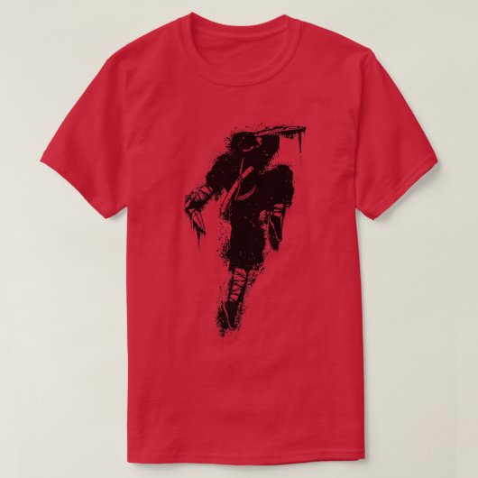 Japan motif shirt, Ninja comic, Samurai anime, hoo T-Shirt (Design vorne)