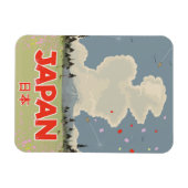 Japan Mount Fiji Vintager Cartoon Magnet (Horizontal)