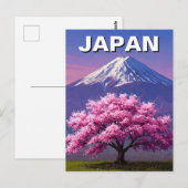 Japan Mount Fuji Fujisan Cherry Blüten Postkarte (Vorne/Hinten)