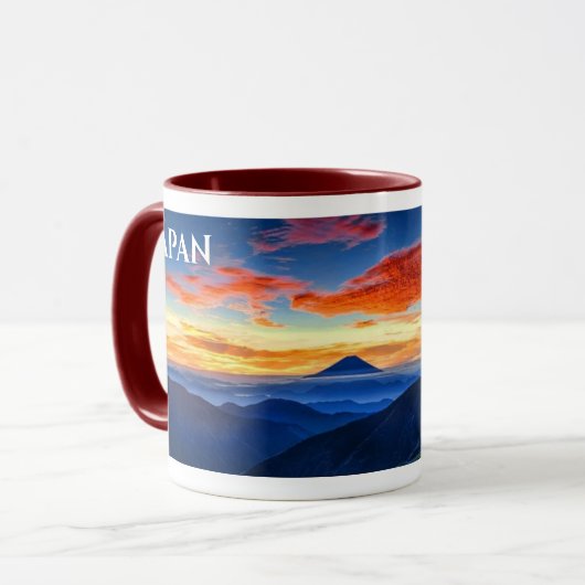 Japan Mount Fuji Panorama-Tasse Tasse (Vorderseite Links)