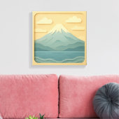 JAPAN | Mount Fuji | Papierschneiden Leinwanddruck (Insitu (Wohnzimmer))