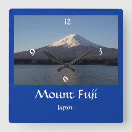 Japan - Mount Fuji Picture Wall Clock Quadratische Wanduhr