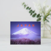 Japan Mount Fuji stilisiert Postkarte (Stehend Vorderseite)